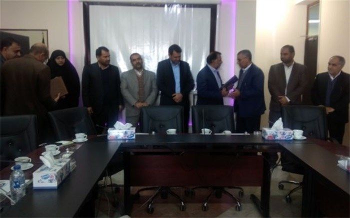 آیین تکریم و معارفه معاون پژوهش و برنامه ریزی استان و سرپرست اداره حراست