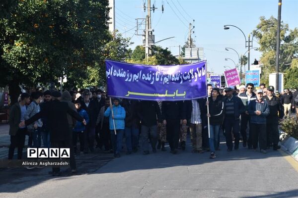 راهپیمایی امنیت و اقتداردر بابلسر
