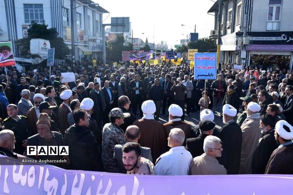 راهپیمایی امنیت و اقتداردر بابلسر