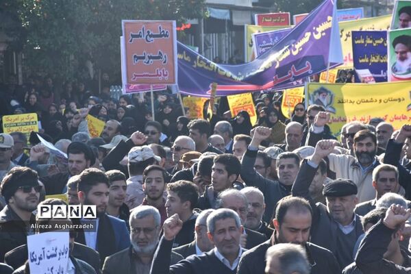 راهپیمایی امنیت و اقتداردر بابلسر
