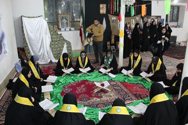 حضور قائم‌مقام سازمان دانش آموزی کشور در جمع پیشتازان معتکف گرمه 