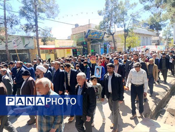 راهپیمایی باشکوه روز جهانی قدس در شهرستان خلیل‌آباد