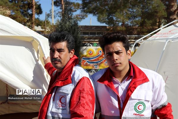 برگزاری مانور زلزله در آباده