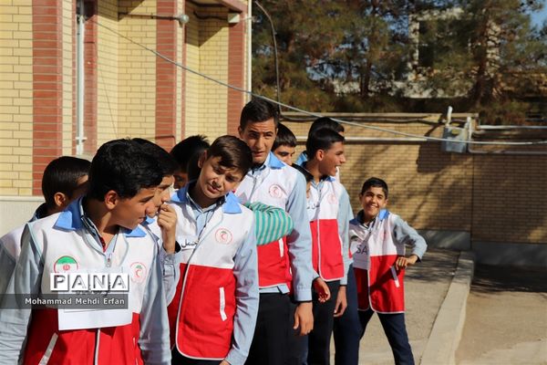 برگزاری مانور زلزله در آباده