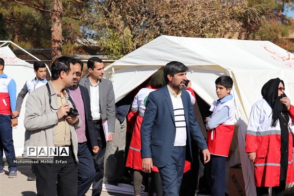 برگزاری مانور زلزله در آباده