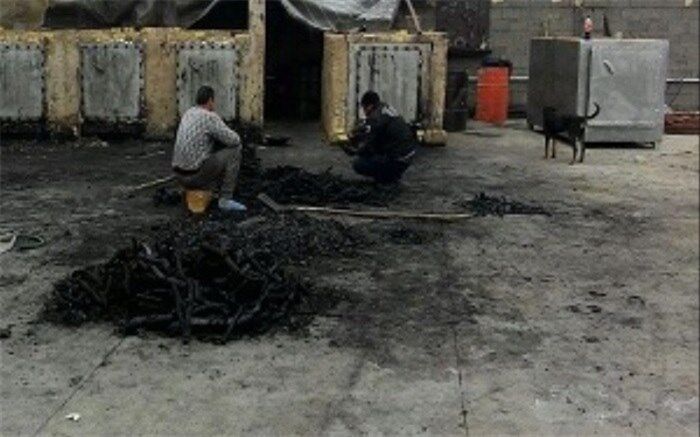 کشف کوره غیر مجاز ذغال در یزد