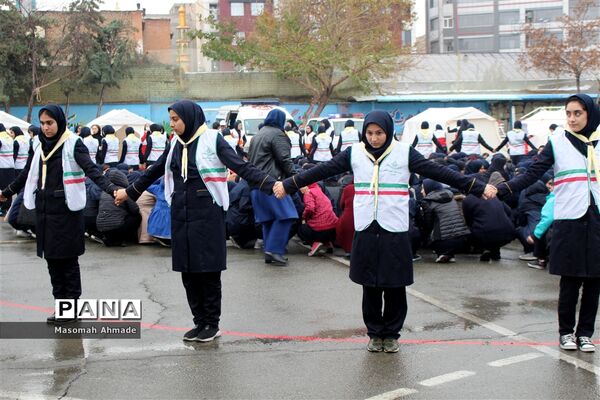 مراسم متمرکز استانی بیست و یکمین مانور زلزله و ایمنی در مدارس