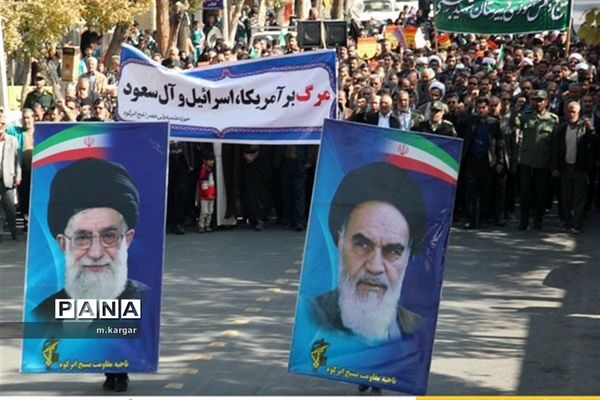 راهپیمایی حمایت از اقتدار و امنیت درابرکوه