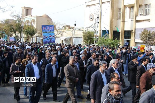 راهپیمایی حمایت از اقتدار و امنیت در یزد