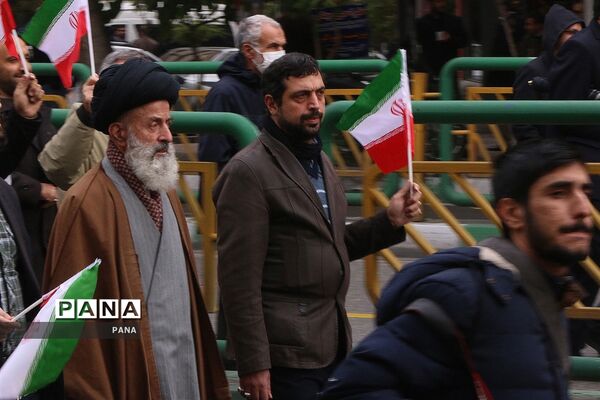 راهپیمایی محکومیت حمایت دشمنان از اغتشاشگران