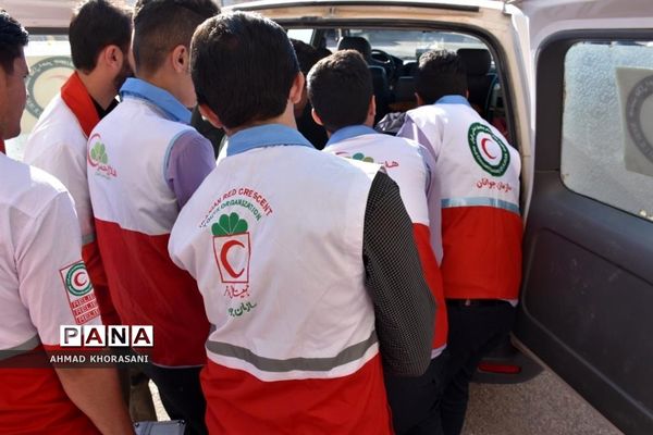 مانور زلزله در شهرستان لالی