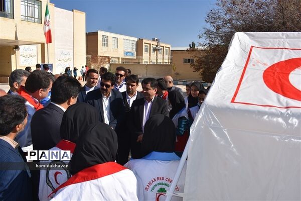 بیست و یکمین مانور سراسری زلزله در بهاباد