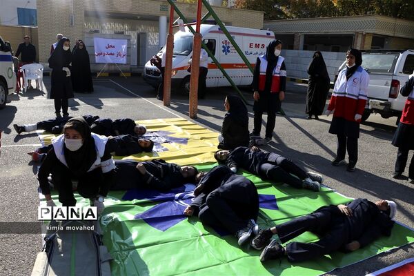 بیست و یکمین مانور سراسری زلزله در شیراز