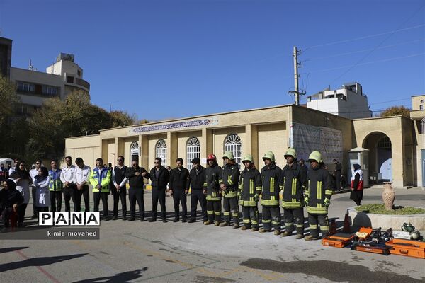 بیست و یکمین مانور سراسری زلزله در شیراز