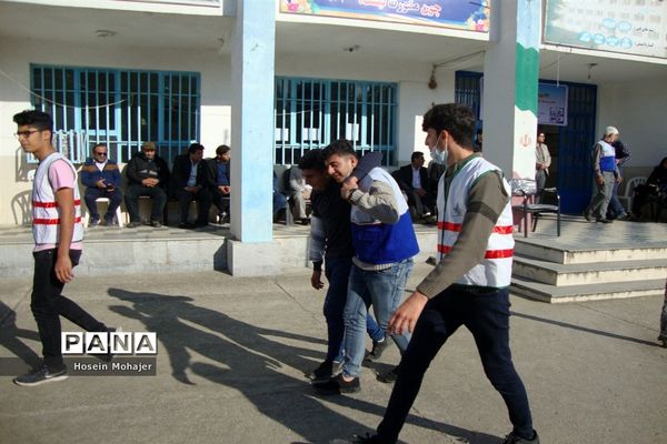 مانور سراسری زلزله و ایمنی در میاندرود