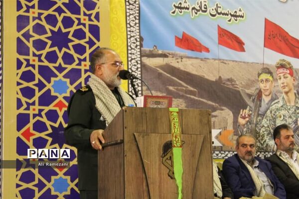 اجتماع بسیجیان در قائم شهر