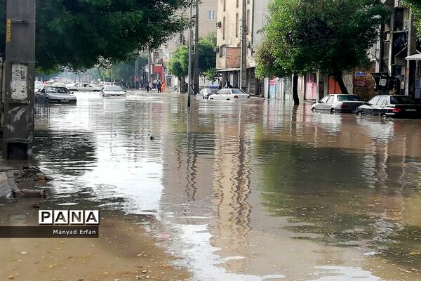 بارندگی شدید امروز در بوشهر