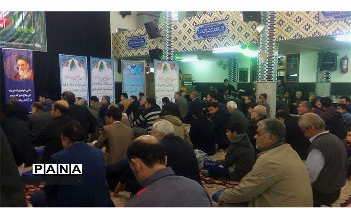 شرکت دانش آموزان دبستان حضرت قاسم (ع) در دعای ندبه