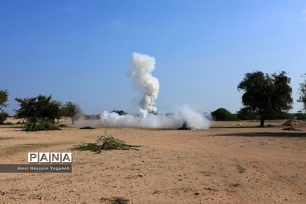 رزمایش گردان بیت المقدس در جزیره کیش