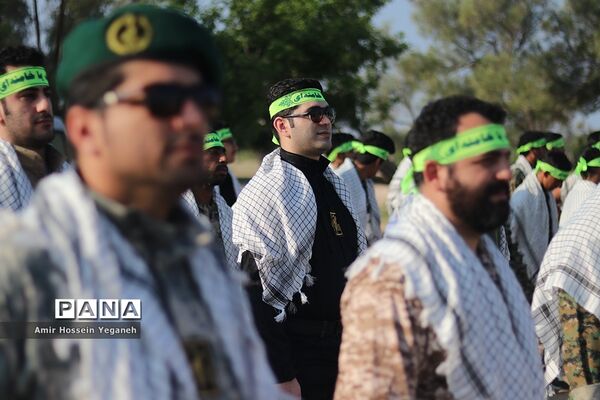رزمایش گردان بیت المقدس در جزیره کیش