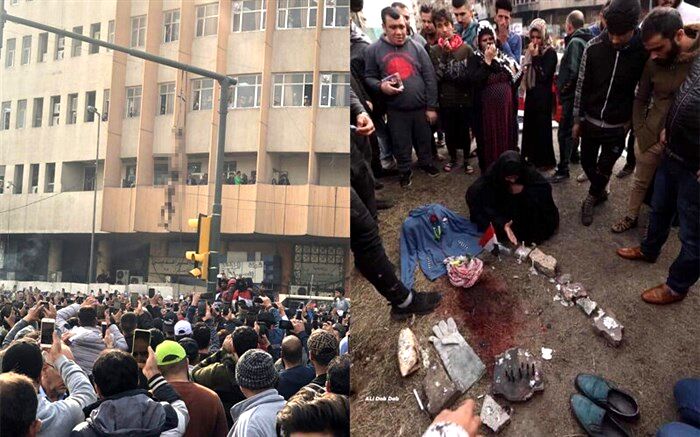 تلخ‌ترین تصویر از آشوب‌های خونین عراق؛ اشک‌های مادر بر محل اعدام پسر