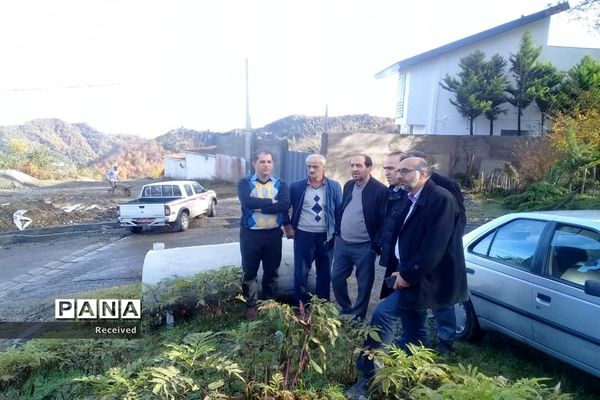 بازدید مسئولان استانی از روند اجرای پروژه‌های حوادثی غرب مازندران