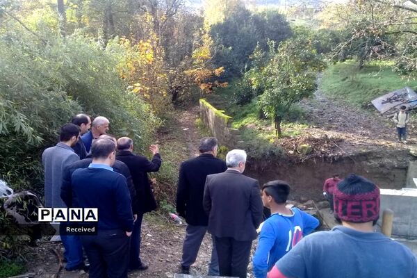 بازدید مسئولان استانی از روند اجرای پروژه‌های حوادثی غرب مازندران