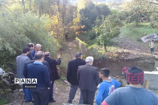 بازدید مسئولان استانی از روند اجرای پروژه‌های حوادثی غرب مازندران