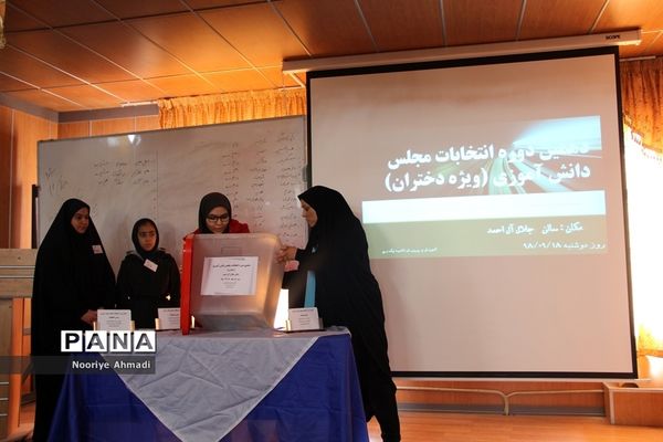انتخابات مجلس دانش آموزی مدارس آموزش و پرورش ناحیه  یک ری