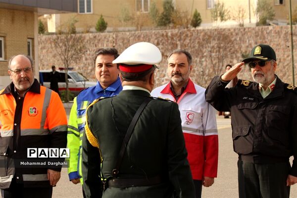 رزمایش طرح زمستانی پلیس قم