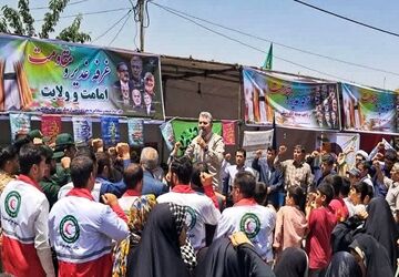برگزاری مهمانی کیلومتری غدیر در شهرستان مارگون