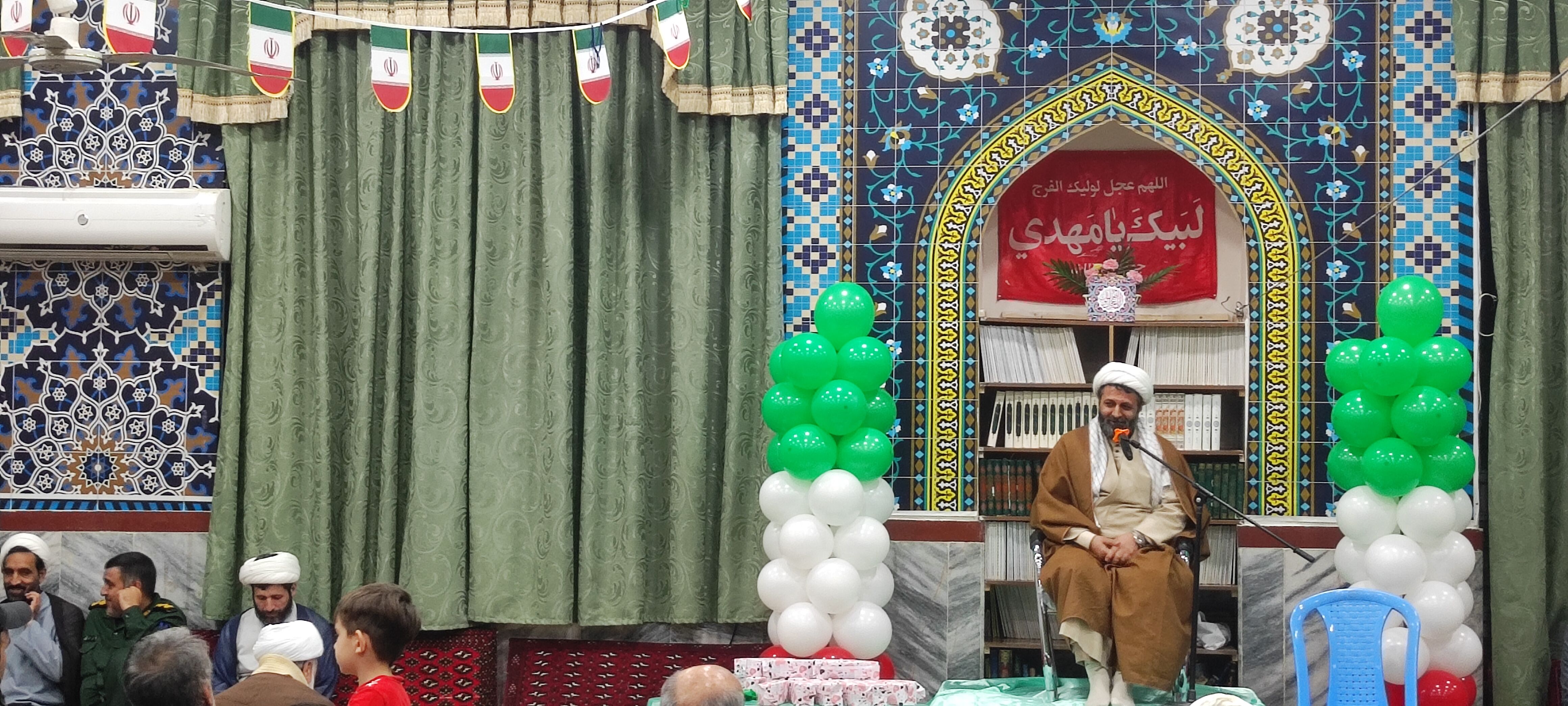 مراسم جشن انقلاب اسلامی در مسجد مسلم بن عقیل شهرستان شیروان