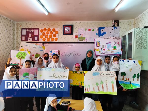 زینت بخشی مدارس شهرستان قدس با کاشت نهال های جوان