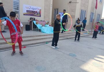 آیین گرامیداشت هفته تربیت بدنی در آموزشگاه شهید رجایی مروست 