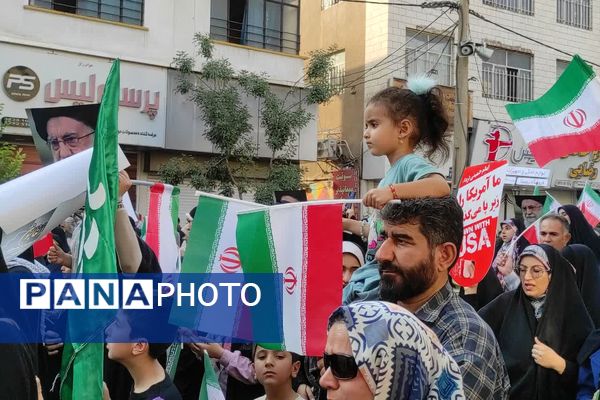 مردم شیراز باری دیگر به صحنه آمدند  و وعده صادق ۳ و عید غدیرخم را جشن گرفتند