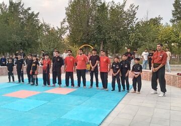 برگزاری تمرین مشترک نیو کونگ‌فو و گراپلینگ کیک بوکس در هفته وحدت