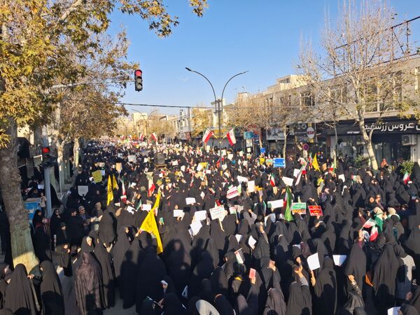 راهپیمایی میثاق با ولایت و محکوم نمودن اغتشاشات گروه های تروریستی در کاشمر