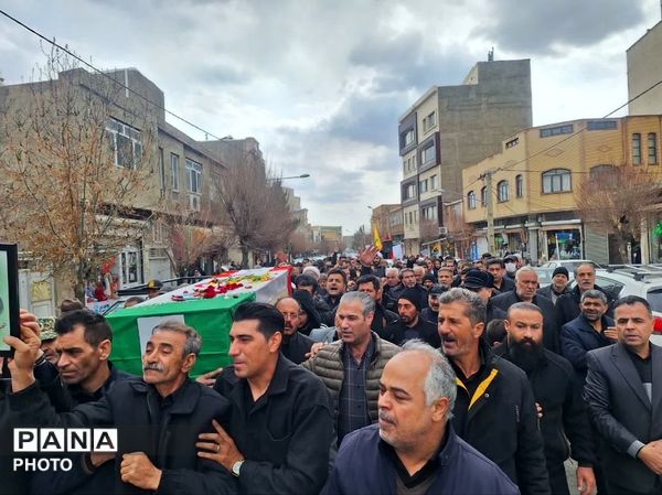 تشییع پیکر مطهر شهید والامقام ابوالفضل اسماعیلی در شهر صوفیان
