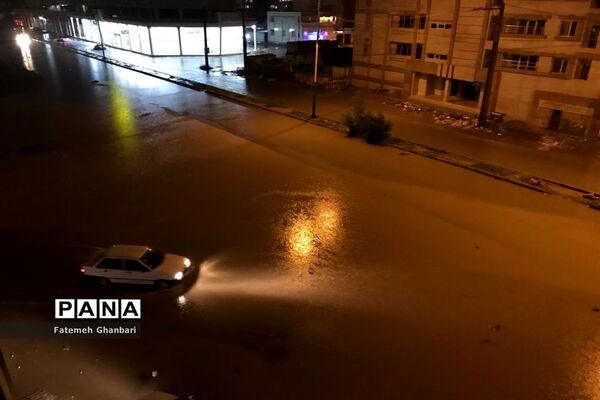 بارش شدید باران و آبگرفتی شهرها در خوزستان