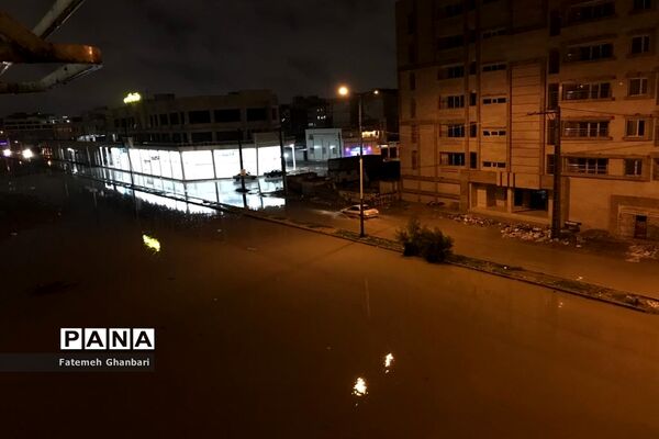 بارش شدید باران و آبگرفتی شهرها در خوزستان