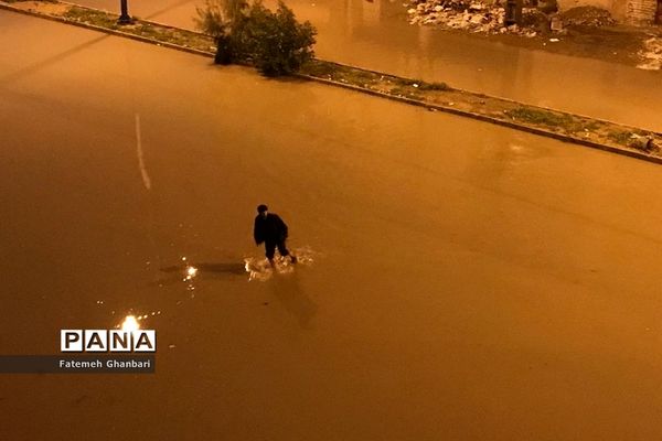 بارش شدید باران و آبگرفتی شهرها در خوزستان
