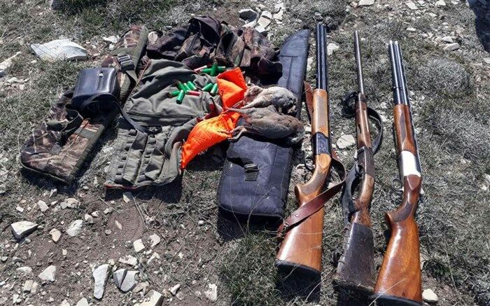 پنج شکارچی متخلف در مهاباد دستگیر شدند