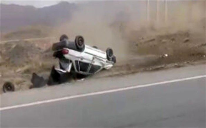 فوت سرنشین پراید در جاده میبد به یزد