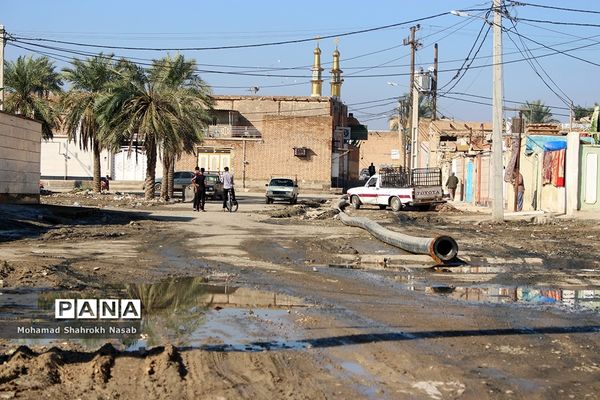 شهرستان کارون پس از باران