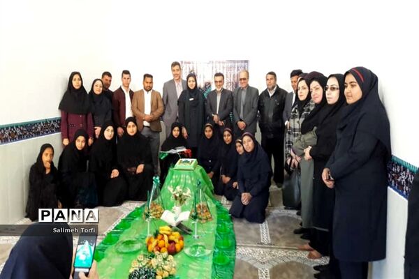 افتتاح نمازخانه آموزشگاه متوسطه طریق القدس ورضوان حمیدیه