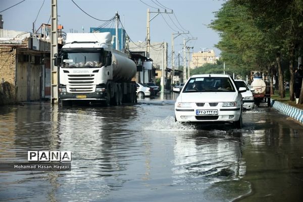 خیابانهای آبادان در محاصره آب گرفتگی