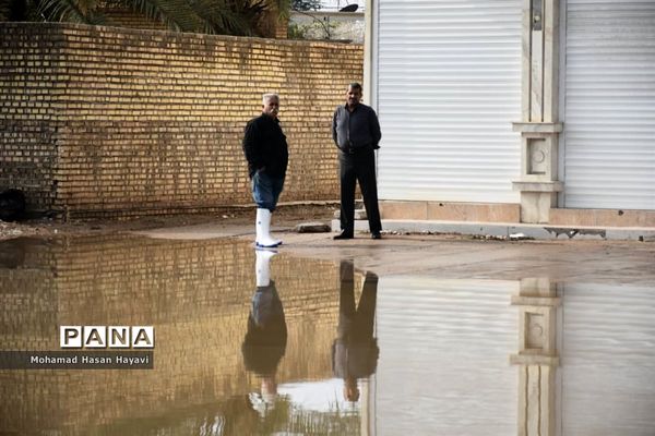 خیابانهای آبادان در محاصره آب گرفتگی