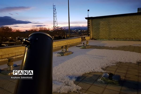 رصد خورشیدگرفتگی در رصدخانه ابن صلاح همدانی