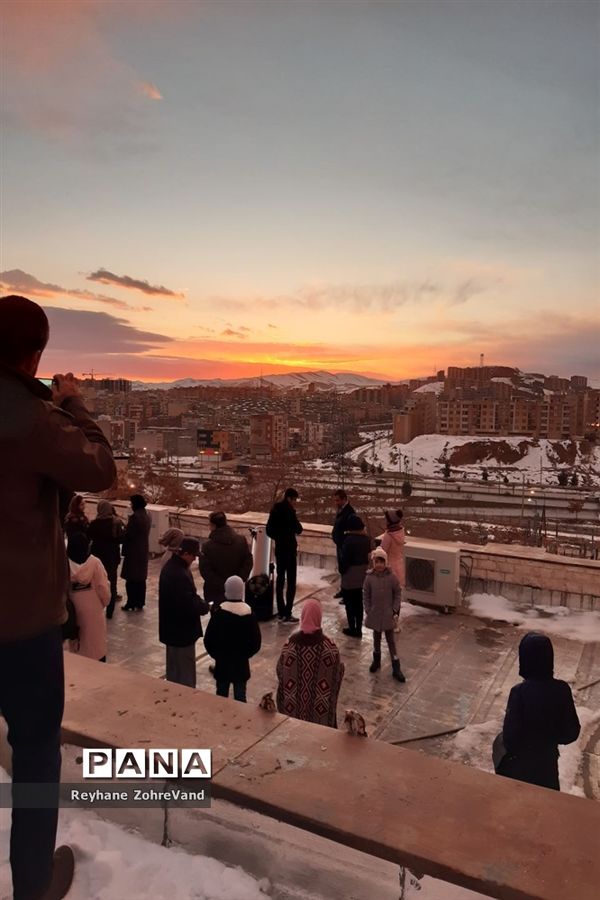 رصد خورشیدگرفتگی در رصدخانه ابن صلاح همدانی