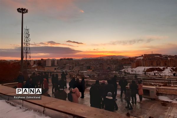 رصد خورشیدگرفتگی در رصدخانه ابن صلاح همدانی